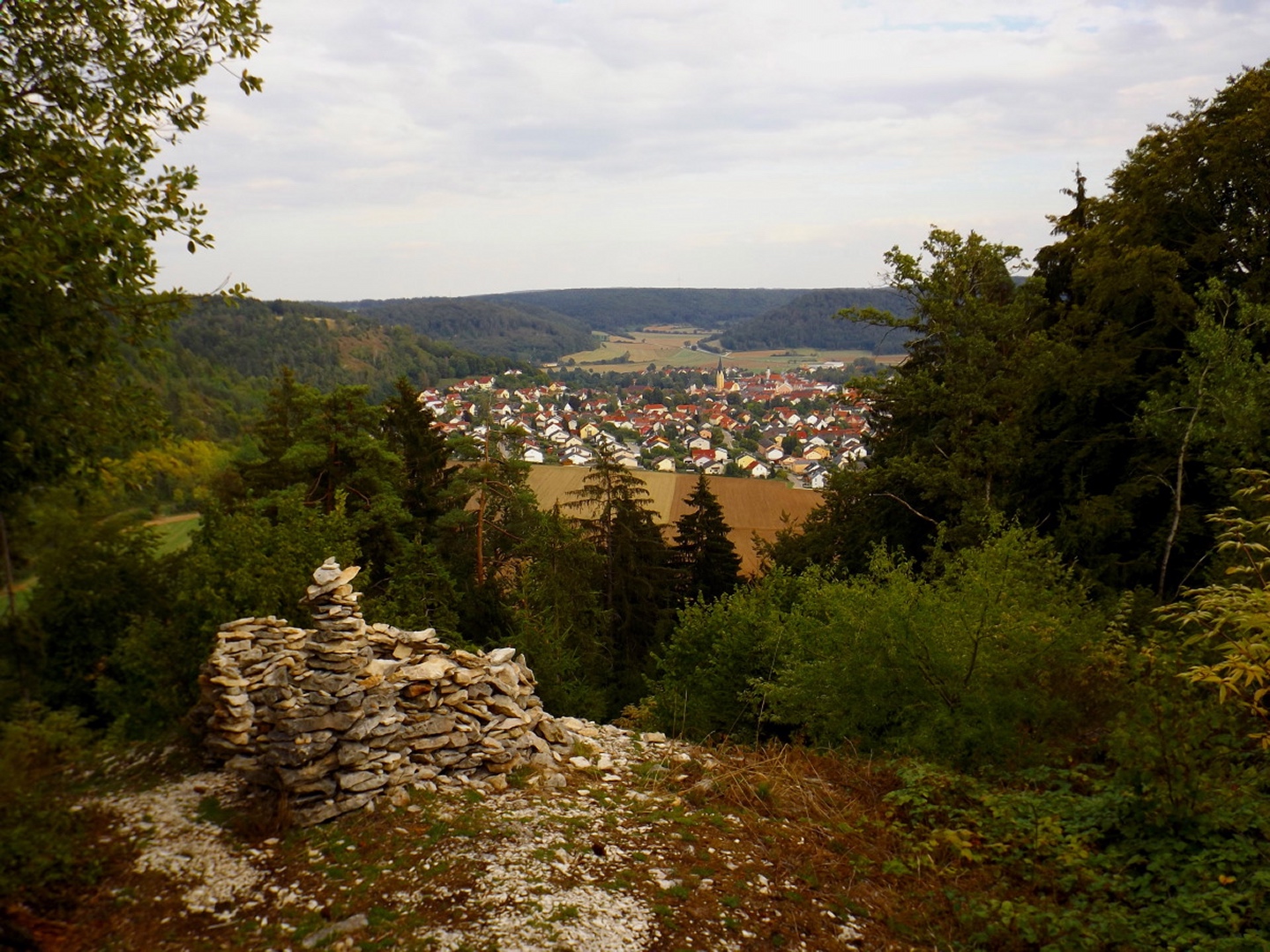 Aussicht Richtung Mühlbach mit Zwergenburg